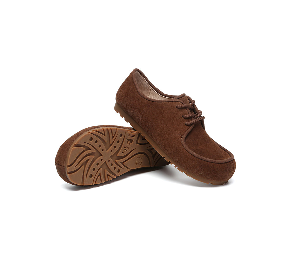 EVERAU® Women Slippers Suede Lace Up Brandon EVERAU