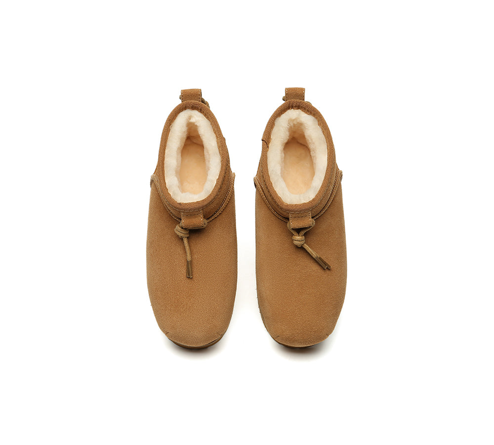 UGG Boots Women Sheepskin Wool Mini Ankle Euro Loaf Palmer