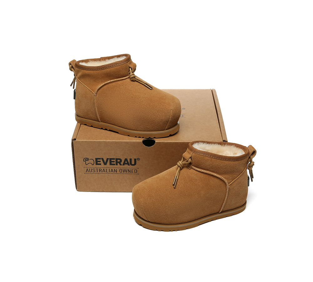 UGG Boots Women Sheepskin Wool Mini Ankle Euro Loaf Palmer