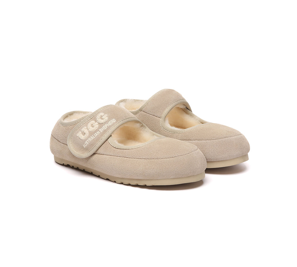 AUSTRALIAN SHEPHERD® UGG Slippers Sheepskin Wool Adjustable Strap Velvi UGG AUSTRALIAN SHEPHERD