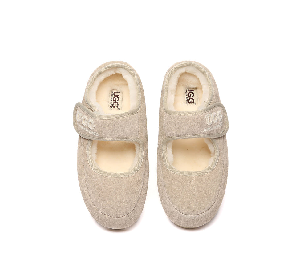 AUSTRALIAN SHEPHERD® UGG Slippers Sheepskin Wool Adjustable Strap Velvi UGG AUSTRALIAN SHEPHERD