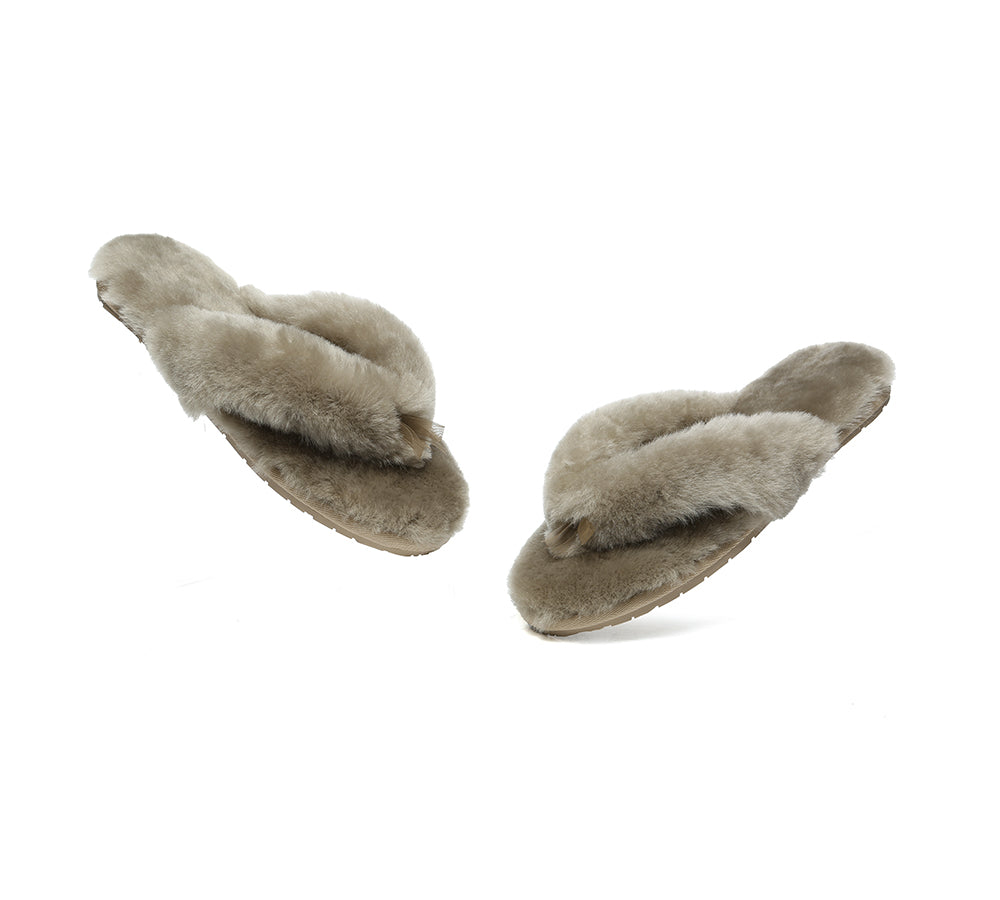 UGG Thongs Women Fluffy Slides Farah