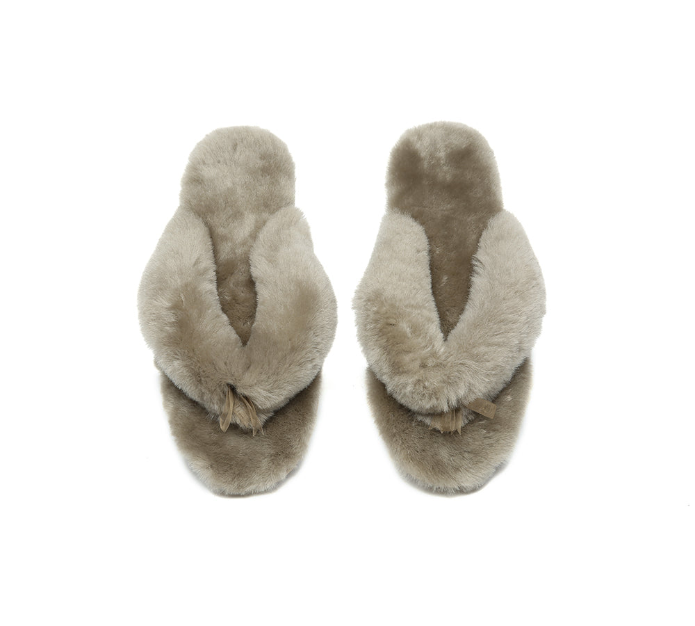 UGG Thongs Women Fluffy Slides Farah