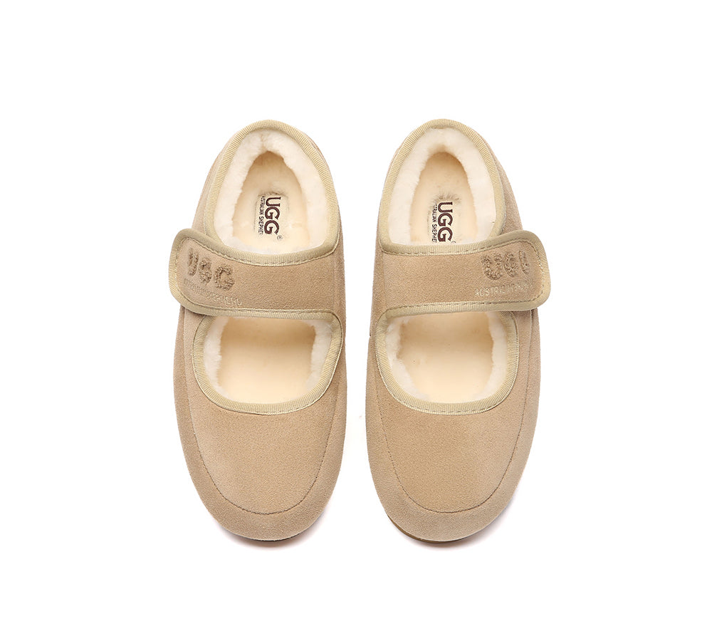 AUSTRALIAN SHEPHERD® UGG Slippers Sheepskin Wool Adjustable Strap Velvi UGG AUSTRALIAN SHEPHERD