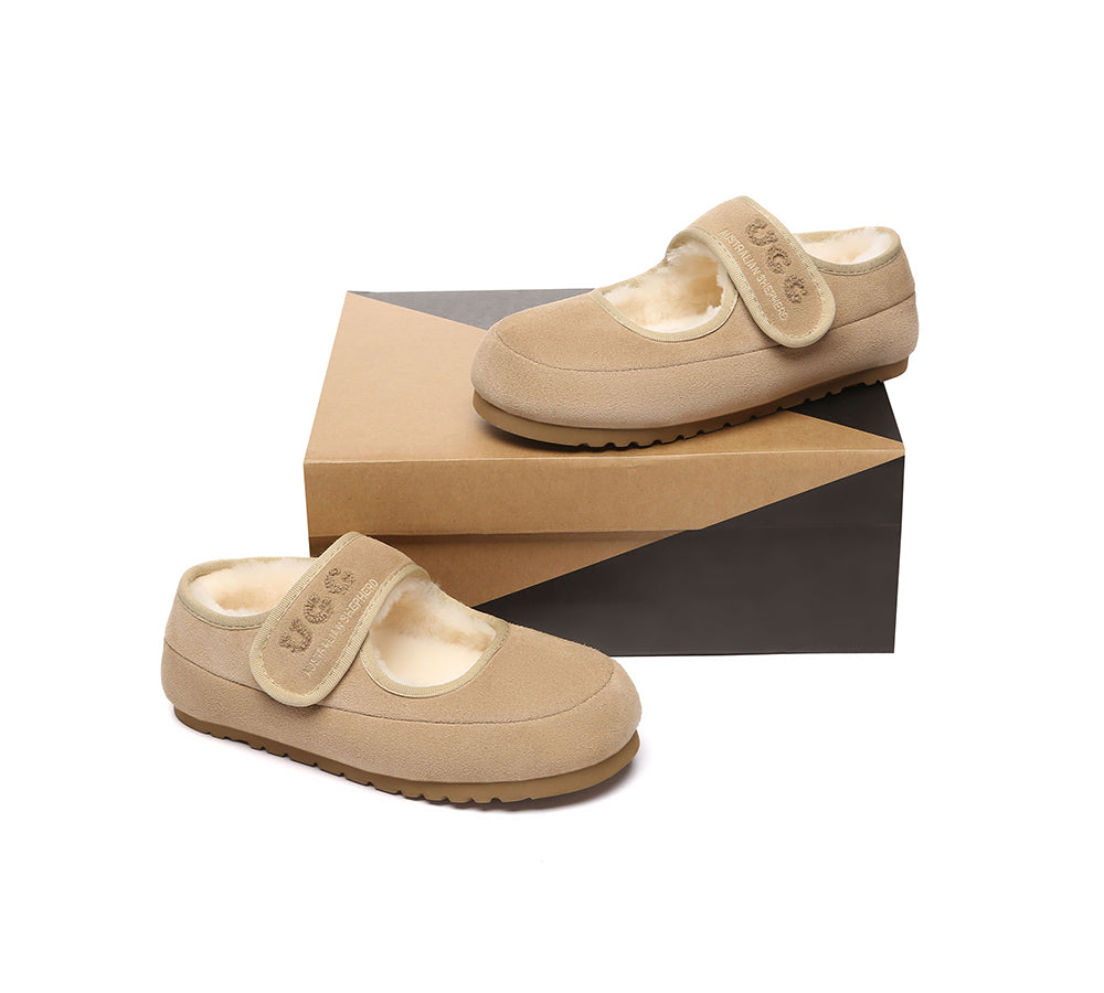 AUSTRALIAN SHEPHERD® UGG Slippers Sheepskin Wool Adjustable Strap Velvi UGG AUSTRALIAN SHEPHERD