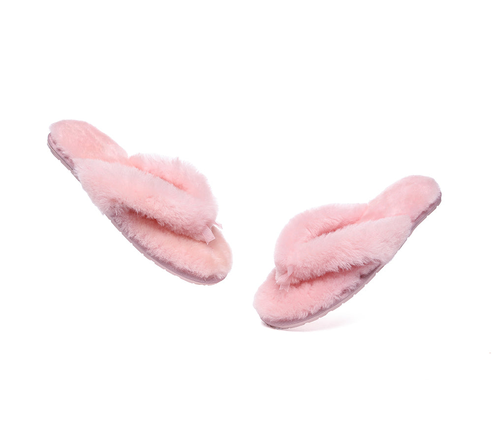 UGG Thongs Women Fluffy Slides Farah