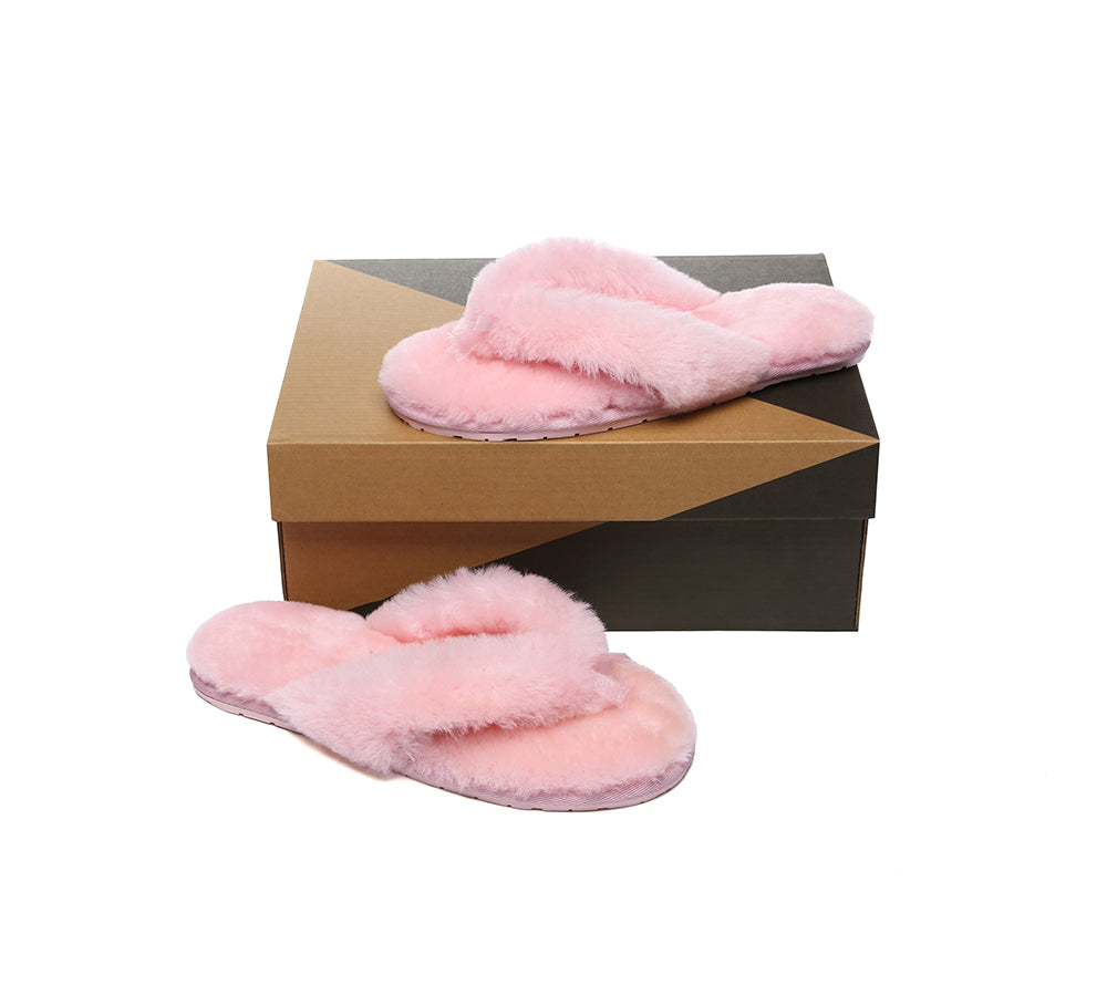 UGG Thongs Women Fluffy Slides Farah