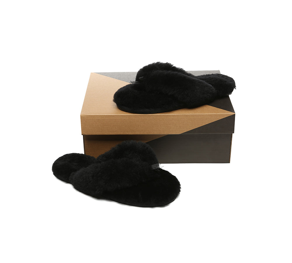 UGG Thongs Women Fluffy Slides Farah
