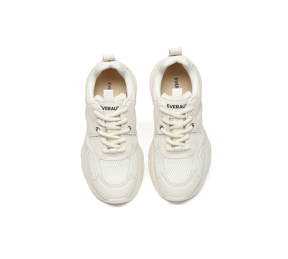 EVERAU® Women Chunky Platform Sneakers Breathable Camille EVERAU