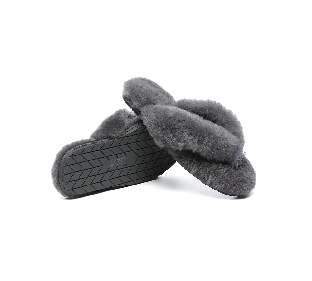 UGG Thongs Women Fluffy Slides Farah