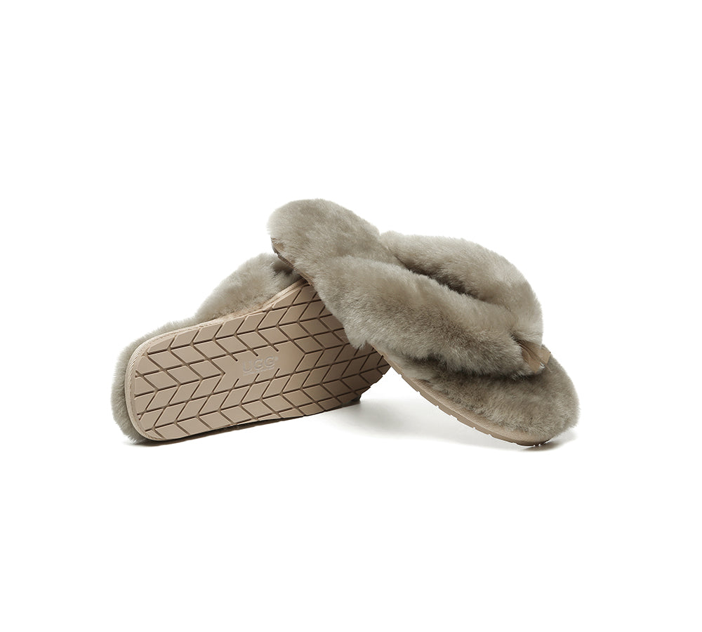 UGG Thongs Women Fluffy Slides Farah