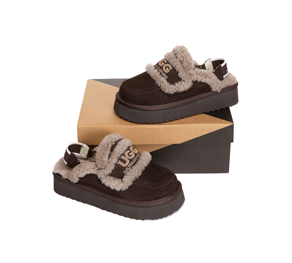 AUSTRALIAN SHEPHERD® 2-Way Style UGG Slippers Women Removable Strap Slingback Platform Rilee UGG AUSTRALIAN SHEPHERD
