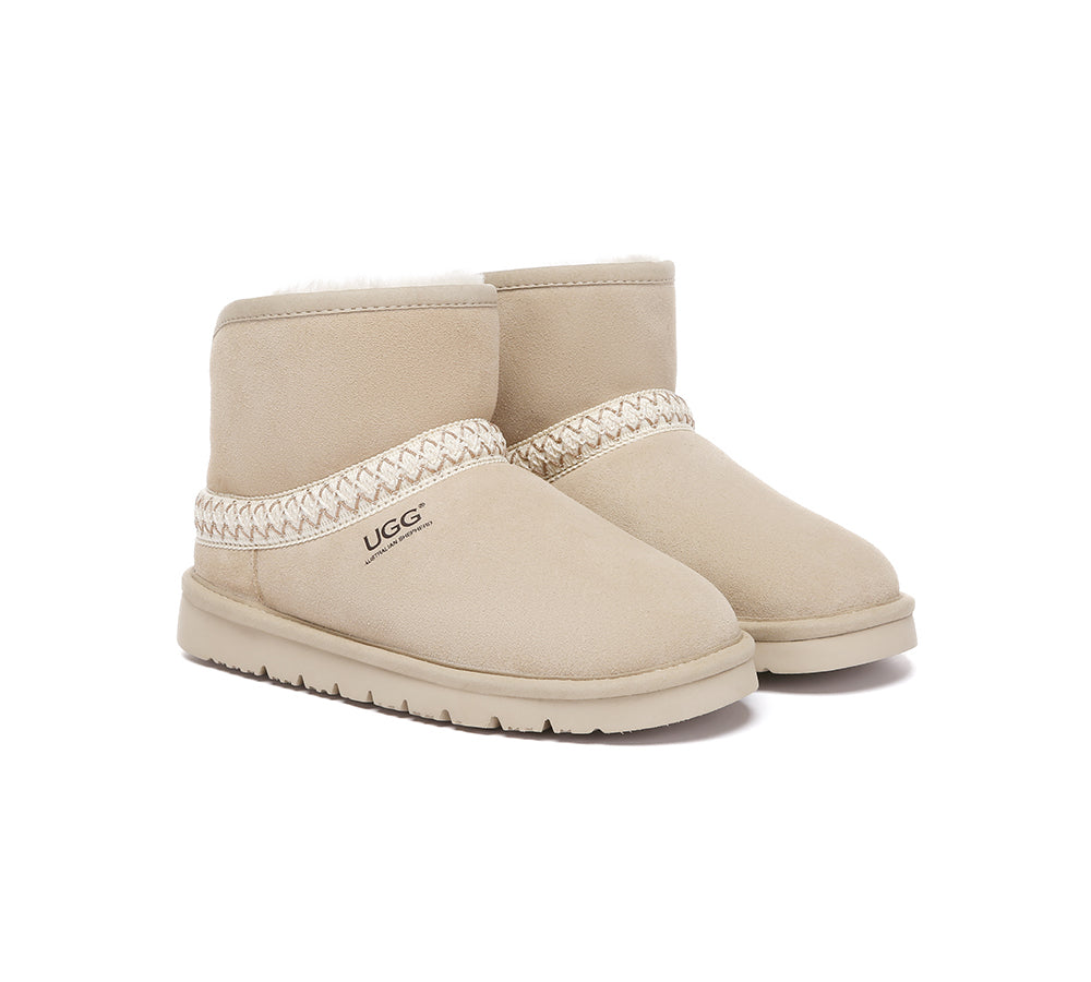 AUSTRALIAN SHEPHERD® UGG Boots Sheepskin Wool Knitted Mini Fayle UGG AUSTRALIAN SHEPHERD