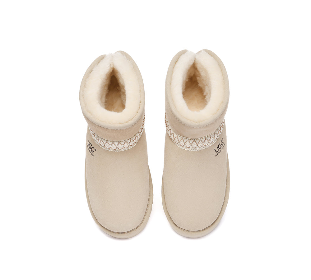 AUSTRALIAN SHEPHERD® UGG Boots Sheepskin Wool Knitted Mini Fayle UGG AUSTRALIAN SHEPHERD