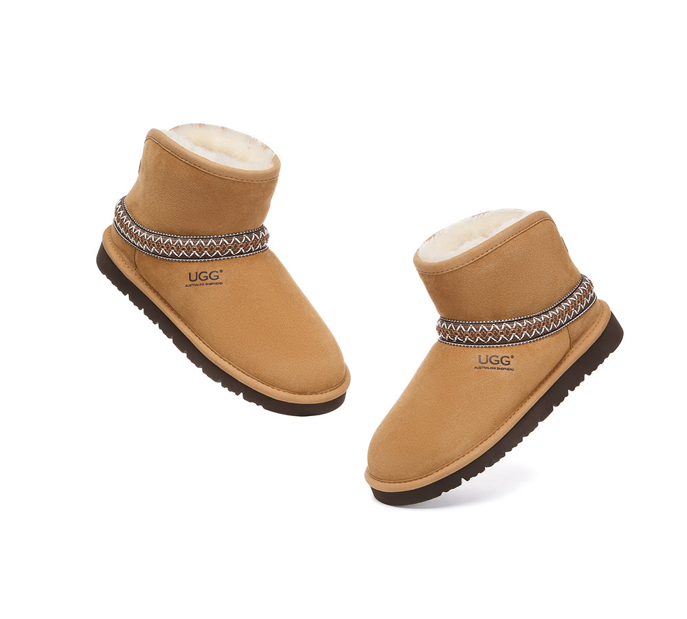 AUSTRALIAN SHEPHERD® UGG Boots Sheepskin Wool Knitted Mini Fayle UGG AUSTRALIAN SHEPHERD