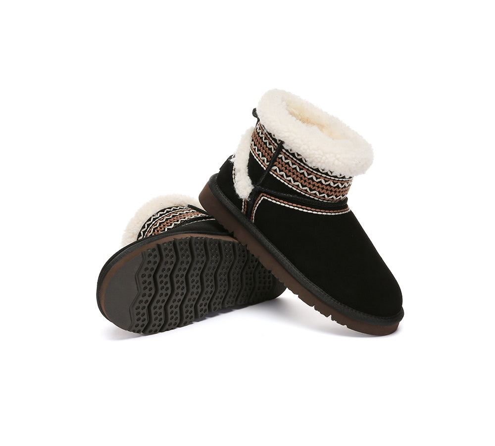 AUSTRALIAN SHEPHERD® UGG Boots Sheepskin Wool Shearling Knitted Mini Ferlat UGG AUSTRALIAN SHEPHERD