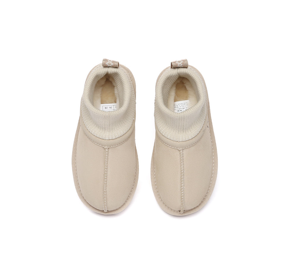 AUSTRALIAN SHEPHERD® UGG Slippers Kids Sheepskin Wool Stretchy Ankle Margaret UGG AUSTRALIAN SHEPHERD
