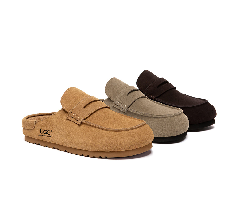 AUSTRALIAN SHEPHERD® Unisex Slip-On Suede Loafers Casten UGG AUSTRALIAN SHEPHERD