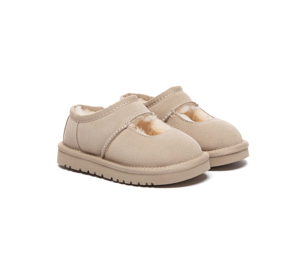 AUSTRALIAN SHEPHERD® UGG Slippers Kids Sheepskin Wool Ankle Platform Carmella UGG AUSTRALIAN SHEPHERD