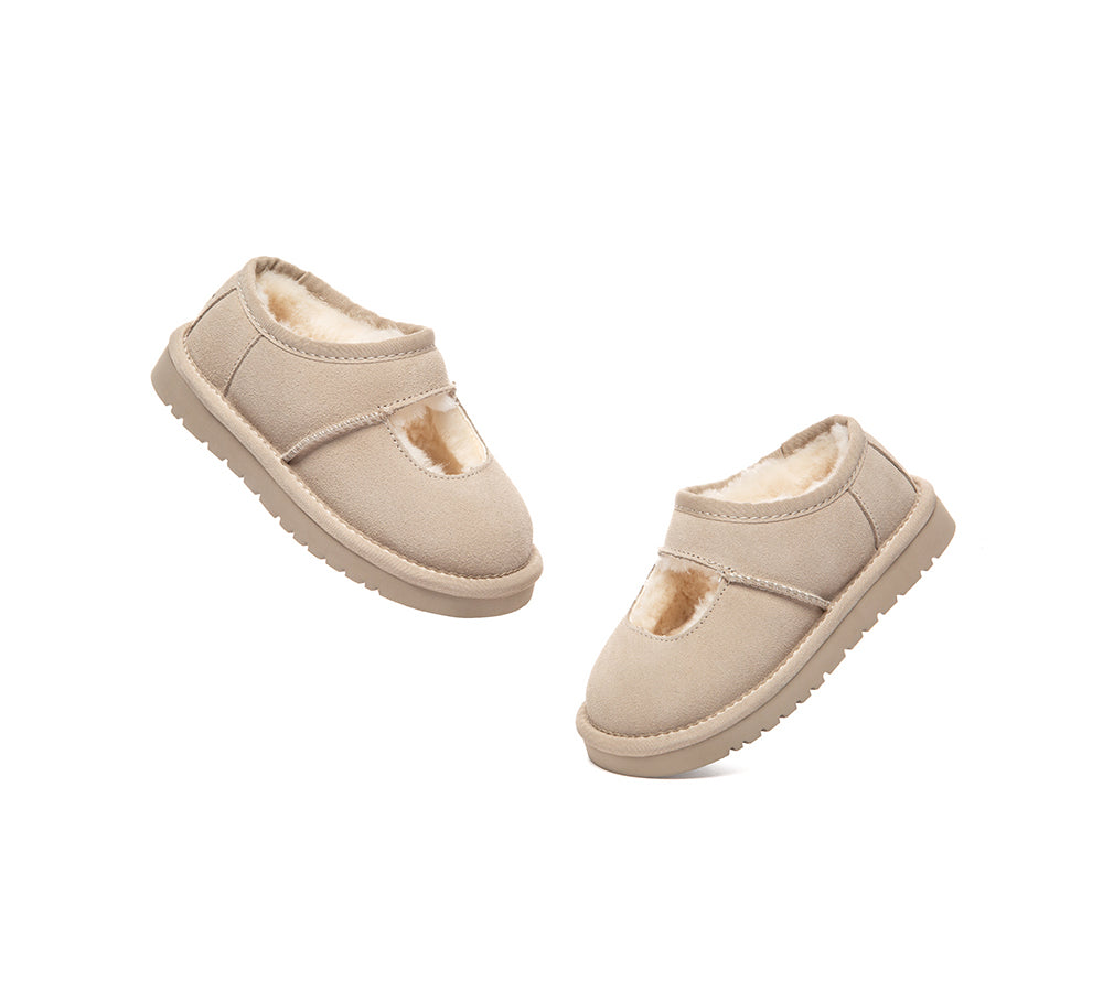 AUSTRALIAN SHEPHERD® UGG Slippers Kids Sheepskin Wool Ankle Platform Carmella UGG AUSTRALIAN SHEPHERD