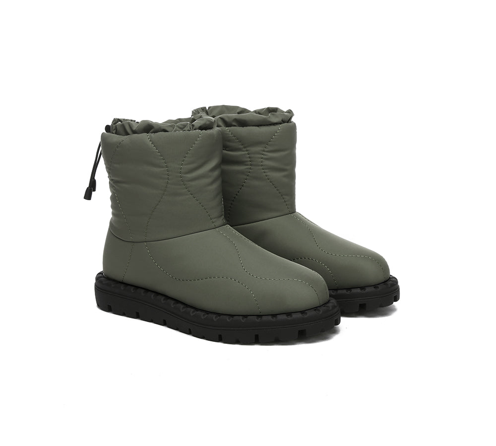 EVERAU® UGG Boots Women Sheepskin Wool Waterproof Drawstring Sonita - UGG EXPRESS