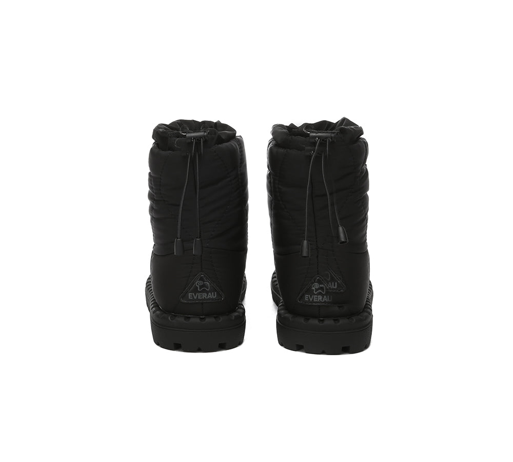 EVERAU® UGG Boots Women Sheepskin Wool Waterproof Drawstring Sonita - UGG EXPRESS