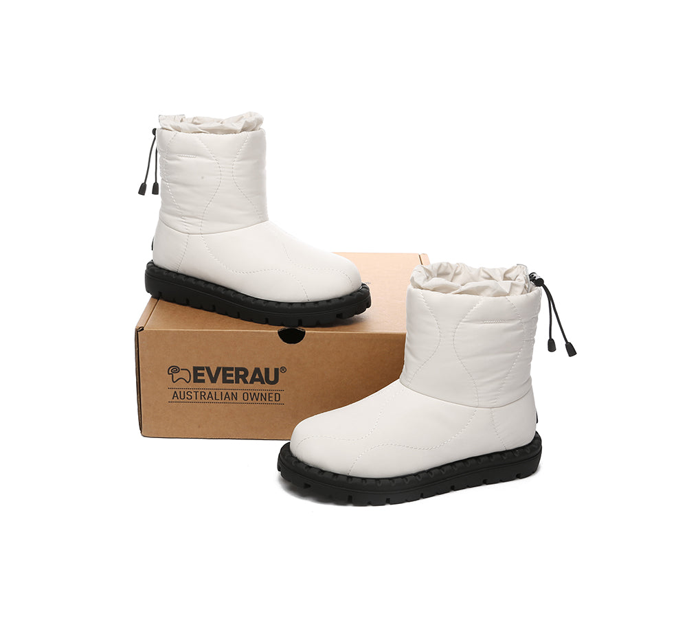 EVERAU® UGG Boots Women Sheepskin Wool Waterproof Drawstring Sonita - UGG EXPRESS