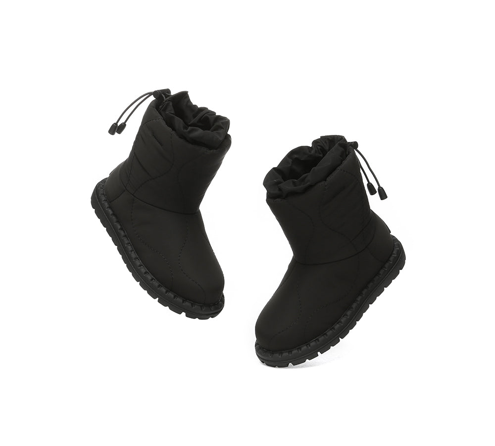 EVERAU® UGG Boots Kids Sheepskin Wool Waterproof Drawstring Sonita - UGG EXPRESS