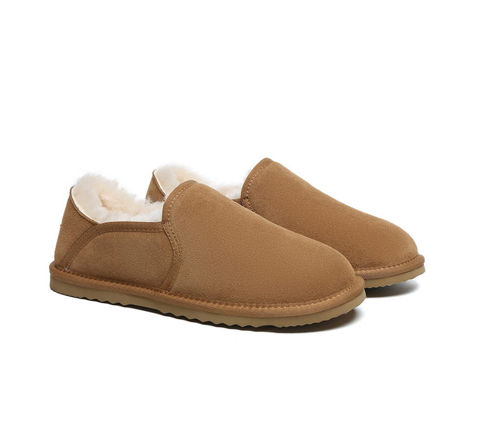 UGG Slippers Men Sheepskin Wool Ankle Barn