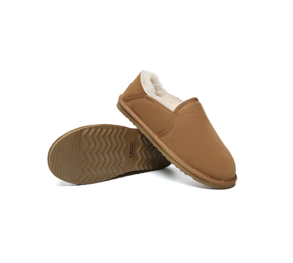 UGG Slippers Men Sheepskin Wool Ankle Barn