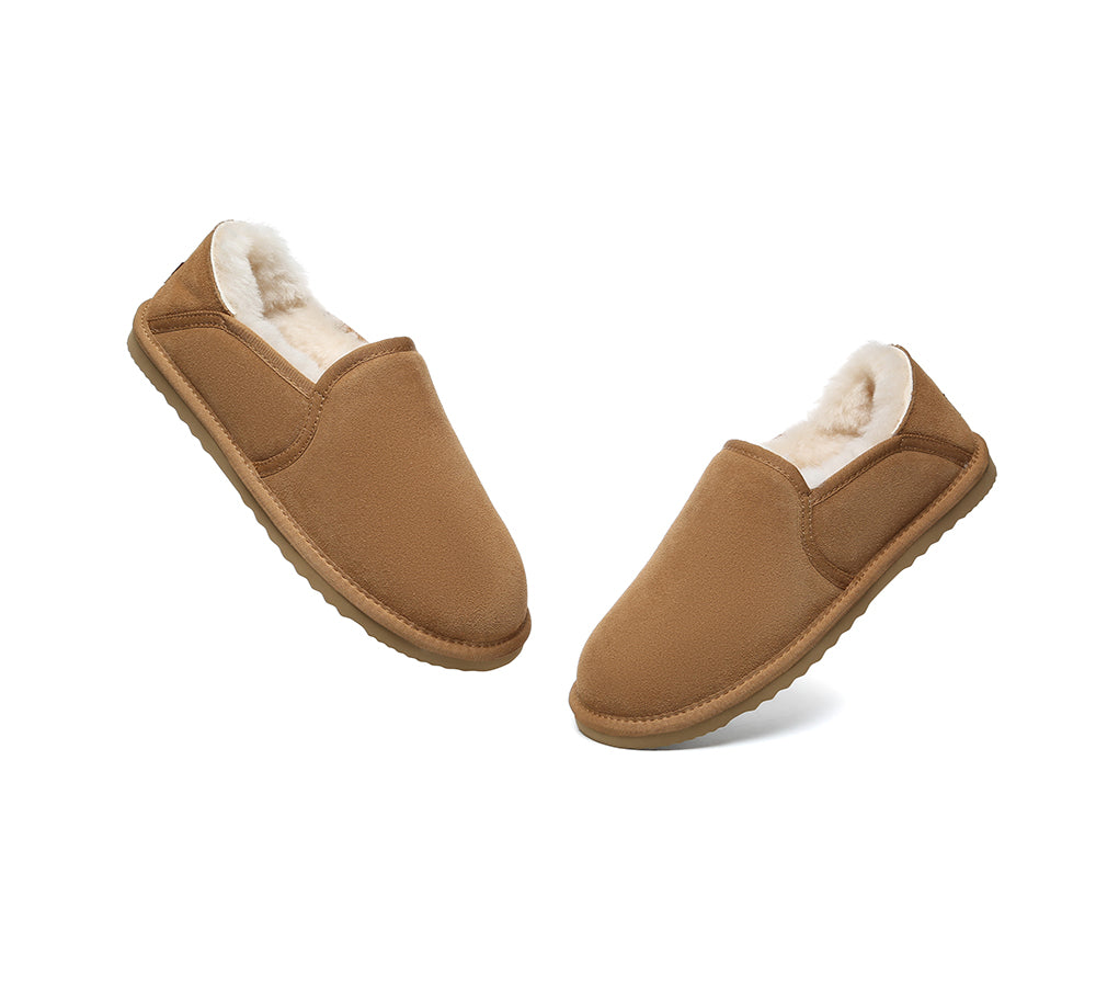UGG Slippers Men Sheepskin Wool Ankle Barn