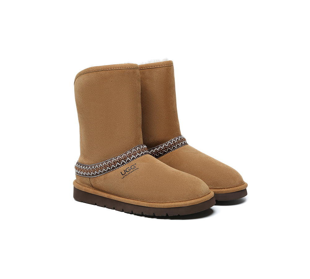 UGG Boots Sheepskin Wool Knitted Isleen