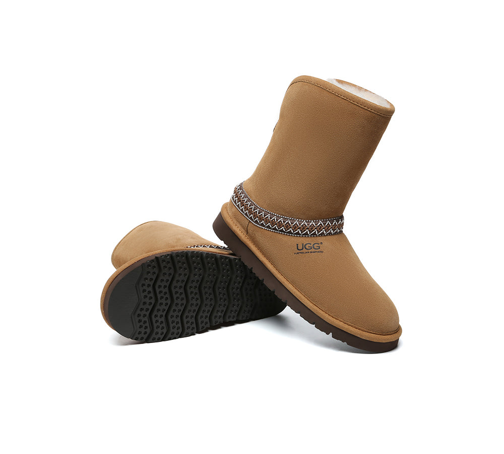 UGG Boots Sheepskin Wool Knitted Isleen