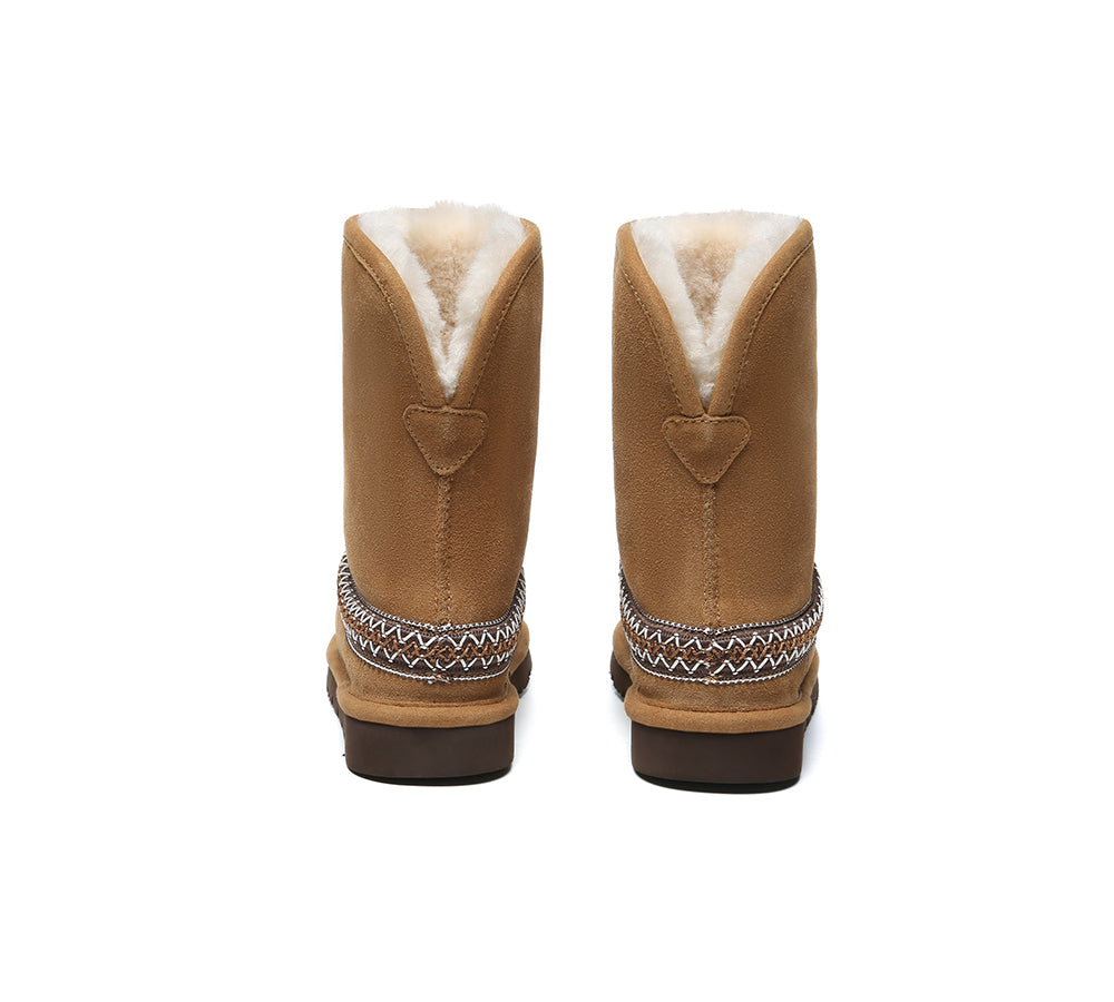 UGG Boots Sheepskin Wool Knitted Isleen