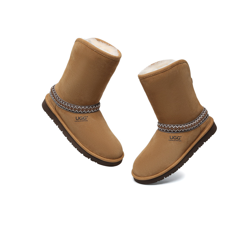UGG Boots Sheepskin Wool Knitted Isleen