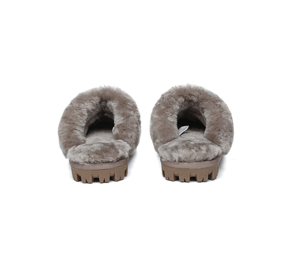 AUSTRALIAN SHEPHERD® UGG Slippers Double Face Sheepskin Wool Scuff Waffle UGG AUSTRALIAN SHEPHERD