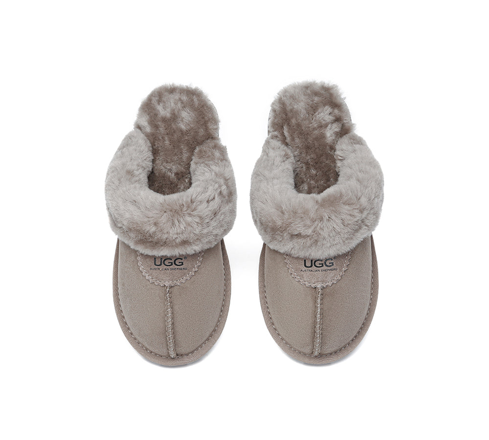 AUSTRALIAN SHEPHERD® UGG Slippers Double Face Sheepskin Wool Scuff Waffle UGG AUSTRALIAN SHEPHERD