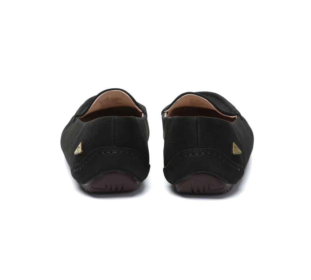 EVERAU® Women Suede Leather Moccasins Chic Soft Driving Loafers Morris EVERAU