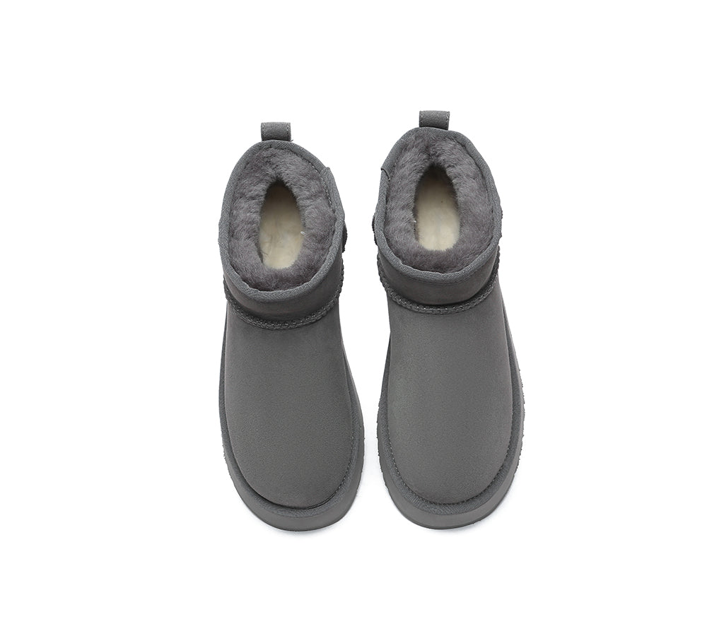 EVERAU® UGG Boots Sheepskin Wool Ankle Ultra Mini Platform - UGG EXPRESS