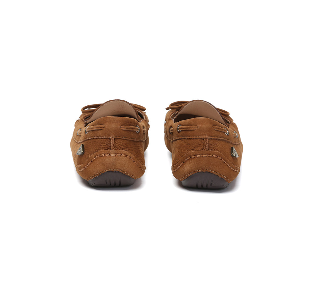 EVERAU® Women Leather Moccasin Loafers Classic Monty EVERAU