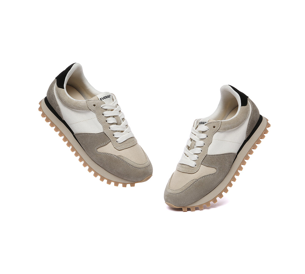 Women Leather Chunky Sneakers Etta