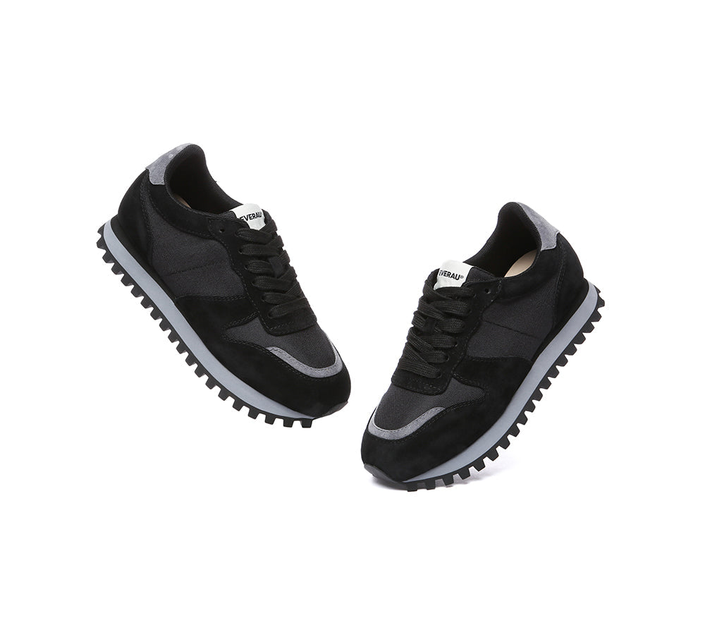 Women Leather Chunky Sneakers Etta