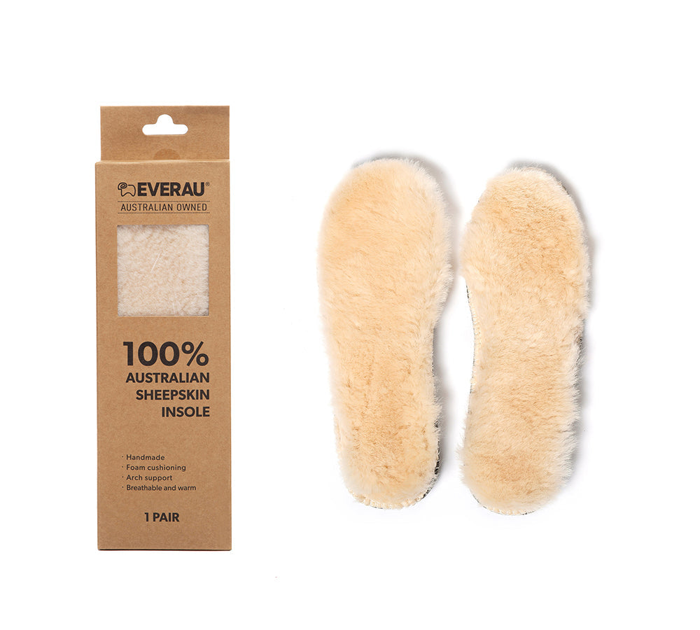EVERAUĀ® UGG Boots Slippers Insole Sheepskin Wool Insert EVERAU