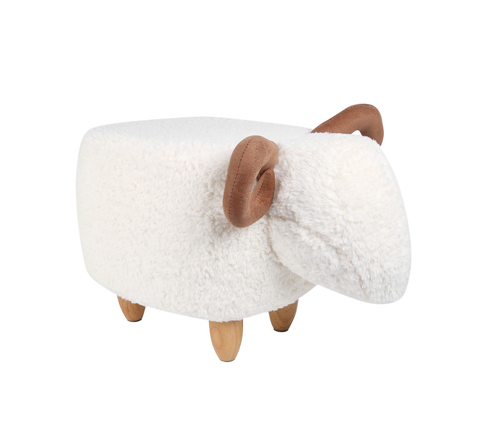 EVERAUĀ® Fluffy Adorable Sheep Pouffe EVERAU