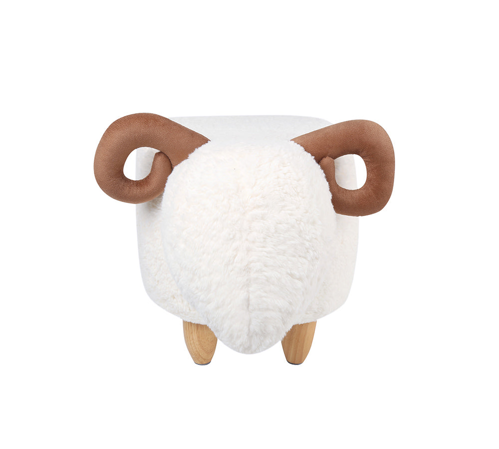 EVERAUĀ® Fluffy Adorable Sheep Pouffe EVERAU