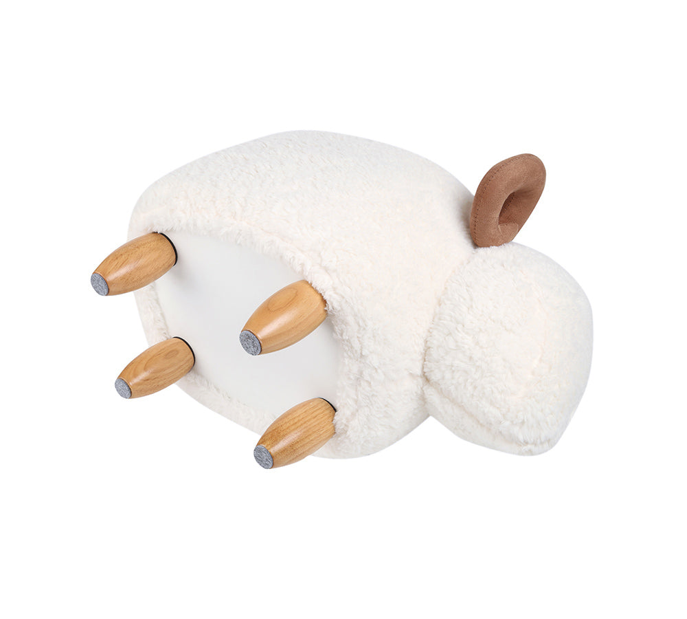 EVERAUĀ® Fluffy Adorable Sheep Pouffe EVERAU