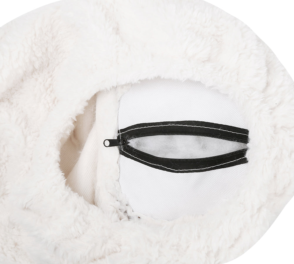 EVERAUĀ® Fluffy Adorable Sheep Pouffe EVERAU