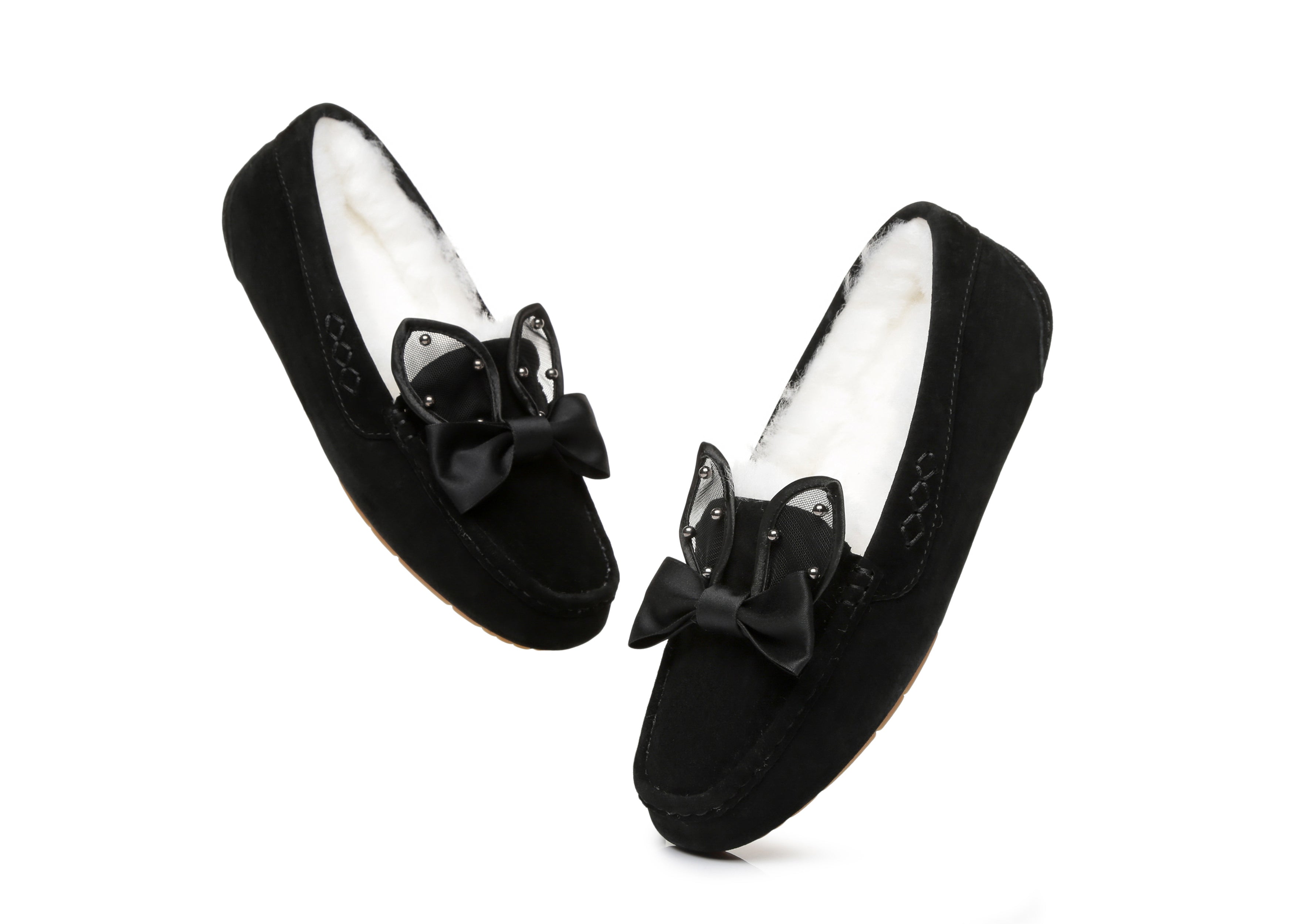 Casual Flats Women Wabbit Moccasin