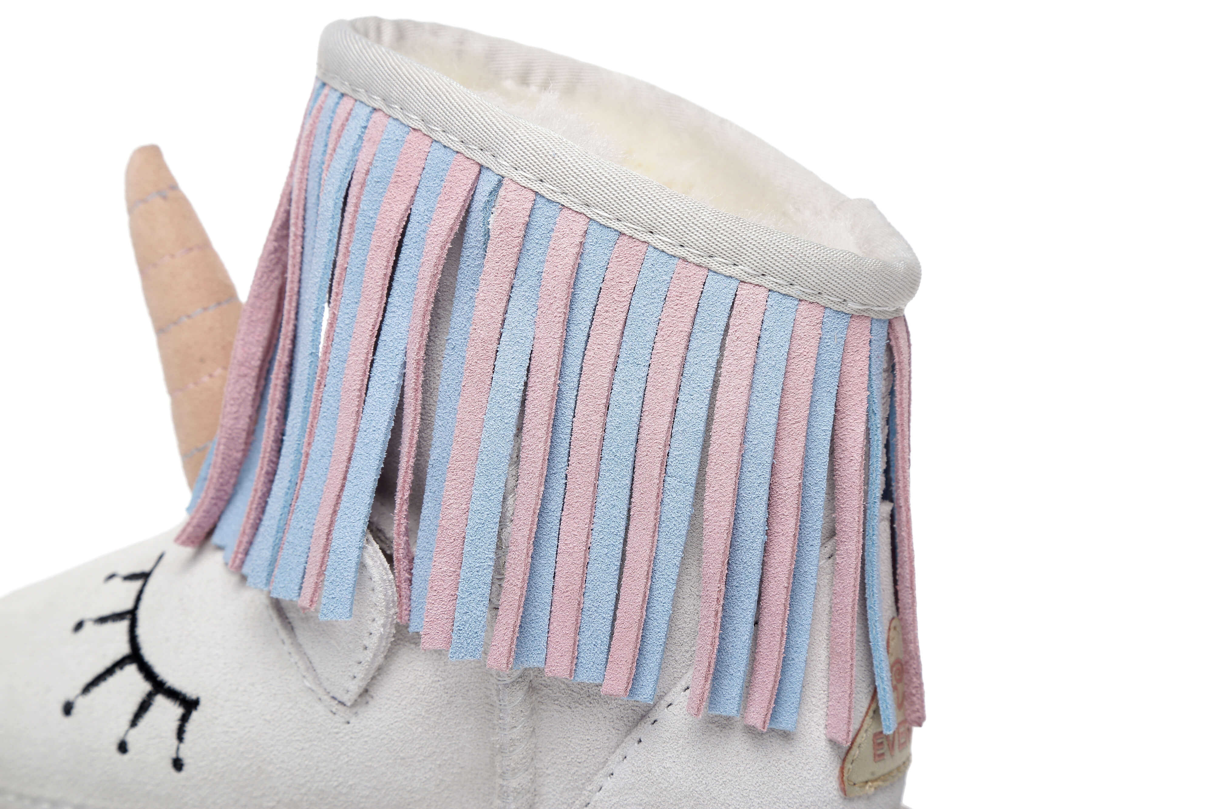 Kids Sheepskin Boots Australian Wool Unicorn Design