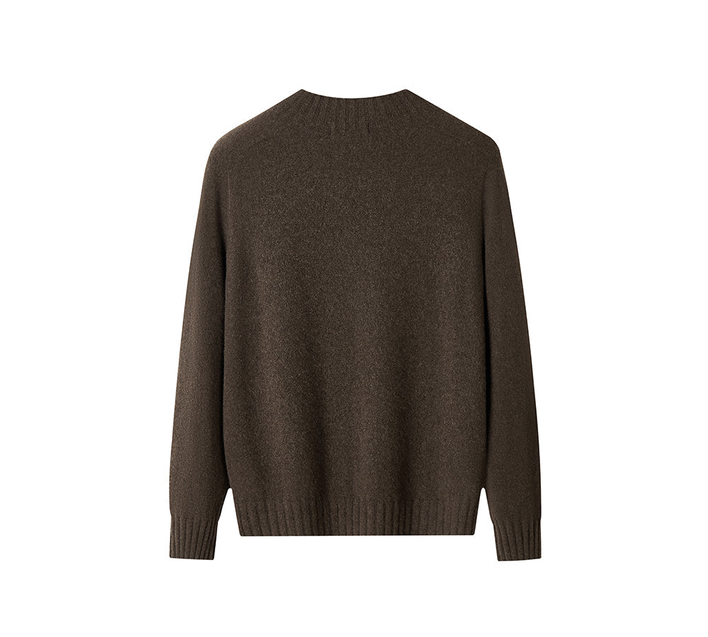 EVERAU® Men Cashmere Yak Wool Blend Winter Moola Sweater EVERAU